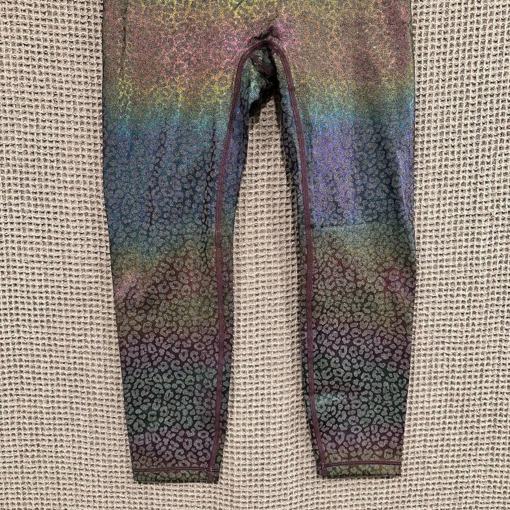 GRRRL high-waisted iridescent rainbow leopard Leggings Amanda/Heather (M/L) - Picture 4 of 10